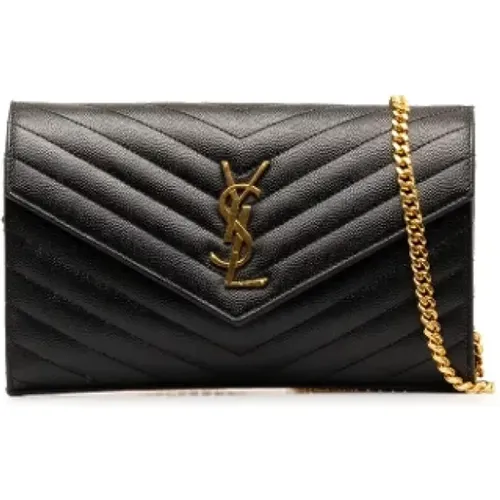 Pre-owned Cross Body Bags, female, , Size: ONE SIZE Pre-owned Leather crossbody-bags - Yves Saint Laurent Vintage - Modalova