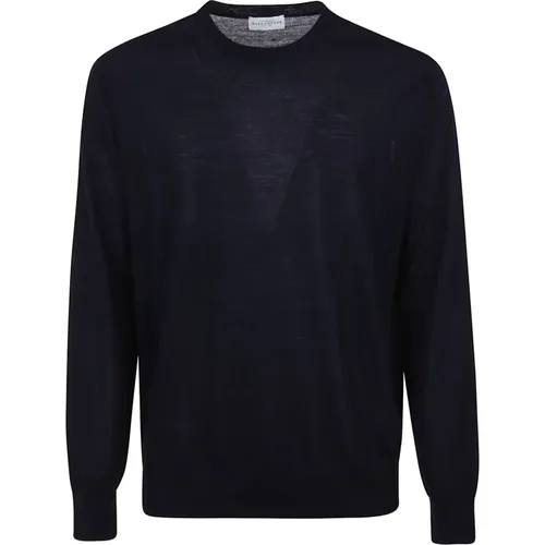 Navy Round Neck Pullover Sweater , male, Sizes: 2XL, L, XL, M, 3XL, 4XL - Ballantyne - Modalova