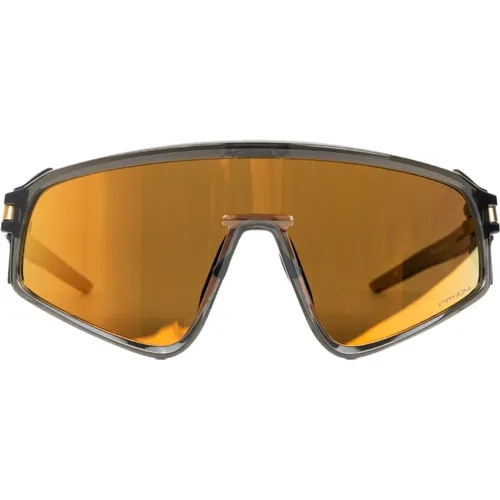 Sunglasses, unisex, , Size: 35 MM Grey Smoke Latch Panel Sunglasses - Oakley - Modalova