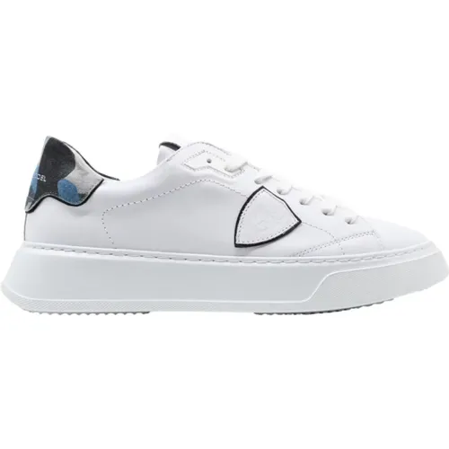 Camo Sneakers Vc06 Temple Veau , male, Sizes: 12 UK - Philippe Model - Modalova