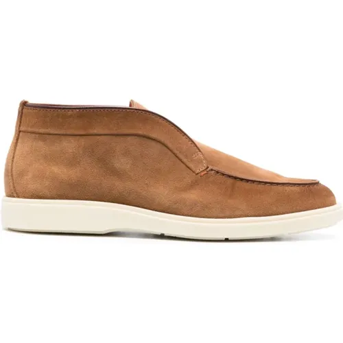 Slip-on Suede Boots , male, Sizes: 6 1/2 UK, 10 UK, 8 UK - Santoni - Modalova