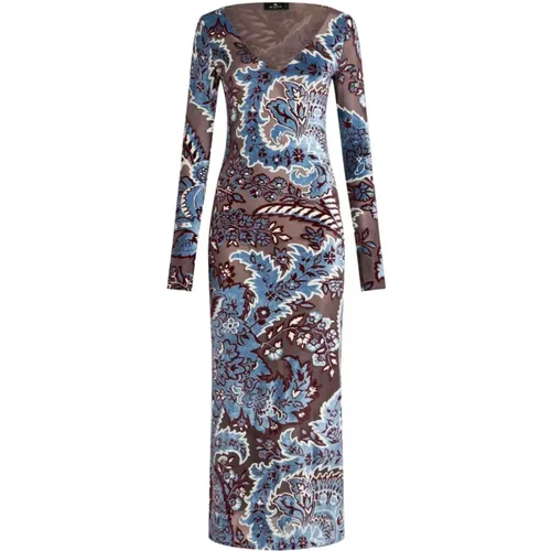 Floral Paisley Maxi Dress , female, Sizes: L - ETRO - Modalova