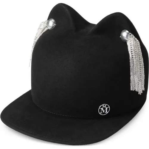 Caps, female, , Size: M Cat Ear Tassel Hat - Maison Michel - Modalova