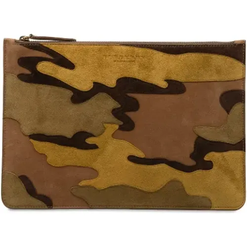 Pre-owned Suede clutches , female, Sizes: ONE SIZE - Burberry Vintage - Modalova
