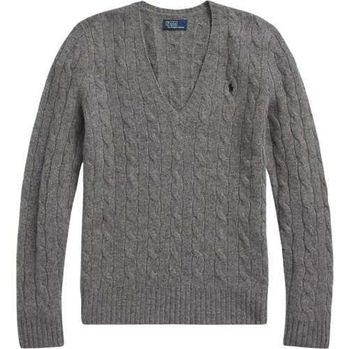 Wool and cashmere braided sweater , female, Sizes: S, XS - Polo Ralph Lauren - Modalova