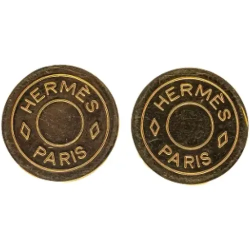 Pre-owned Jewellery, female, , Size: ONE SIZE Pre-owned Metal earrings - Hermès Vintage - Modalova