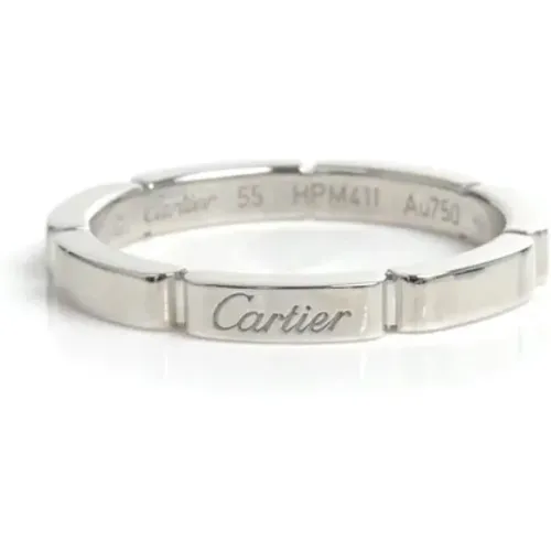 Pre-owned Jewellery, female, , Size: ONE SIZE Pre-owned White Gold rings - Cartier Vintage - Modalova