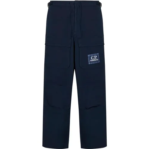 Trousers with Adjustable Waist and Side Straps , male, Sizes: L, XS, S, M - C.P. Company - Modalova