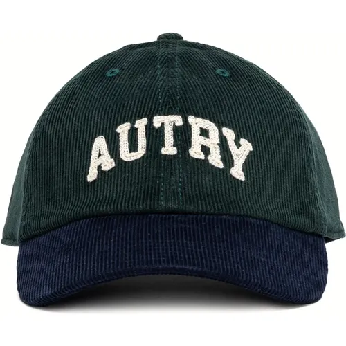 Caps, male, , Size: ONE SIZE Velvet Ribbed Baseball Cap - Autry - Modalova
