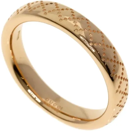 Pre-owned Jewellery, female, , Size: ONE SIZE Pre-owned Rose Gold rings - Gucci Vintage - Modalova