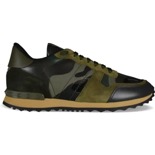 Camouflage Rockrunner Sneakers , Herren, Größe: 39 EU - Valentino Garavani - Modalova