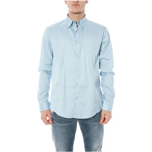 Casual Button-Up Hemd , Herren, Größe: 3XL - Armani Jeans - Modalova