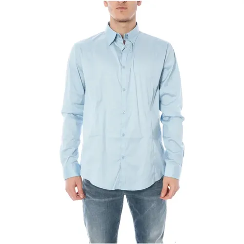 Casual Button-Up Hemd , Herren, Größe: 2XL - Armani Jeans - Modalova