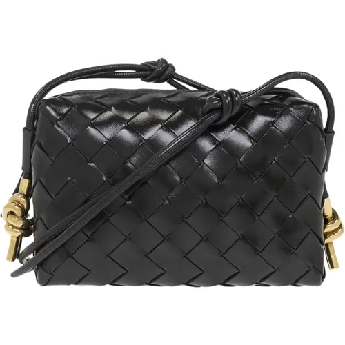 Mini glänzende Schultertasche - Bottega Veneta - Modalova