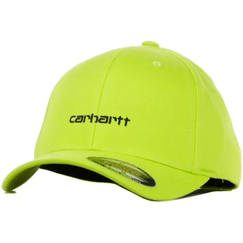 Lime/Schwarz Script Cap Streetwear Stil - Carhartt WIP - Modalova