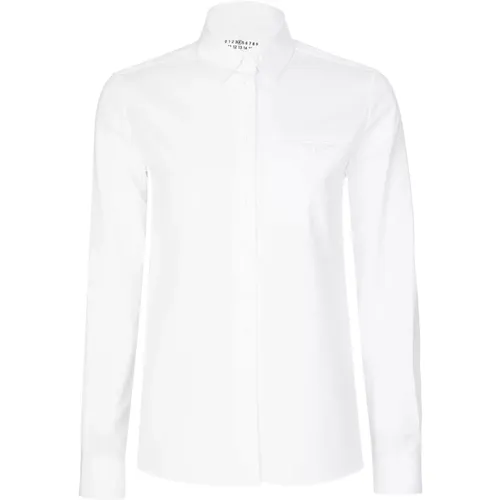 Cotton Poplin Women`s Shirt , female, Sizes: 3XS, XS, 2XS, S - Maison Margiela - Modalova