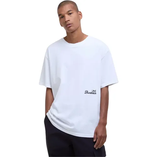T-Shirts, male, , Size: S Oversized Graphic Tee -S - Barbour - Modalova