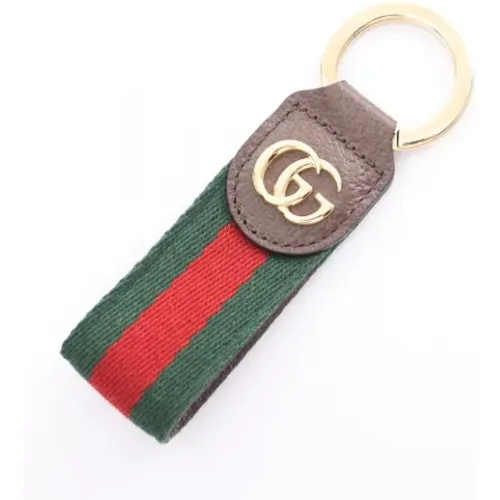 Pre-owned Accessories, female, , Size: ONE SIZE Pre-owned Canvas key-holders - Gucci Vintage - Modalova