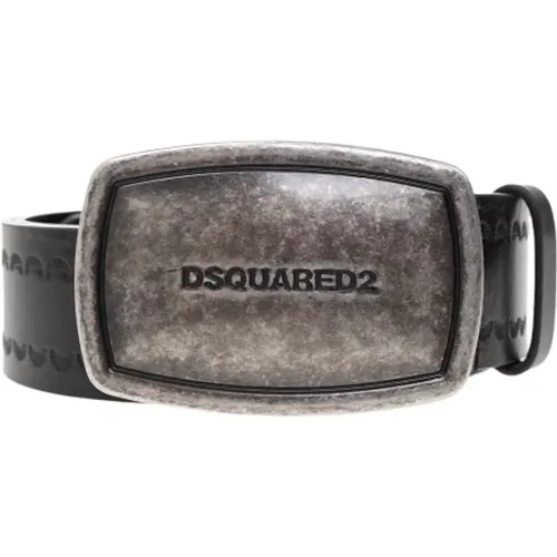 Belts, male, , Size: 90 CM Leather Belt - Dsquared2 - Modalova