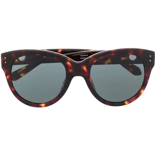 Braune Casual Sonnenbrille für Frauen , Damen, Größe: ONE Size - Linda Farrow - Modalova