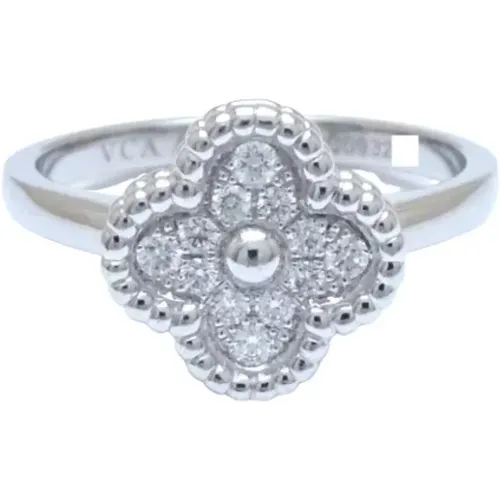 Pre-owned Jewellery, female, , Size: ONE SIZE Pre-owned White Gold rings - Van Cleef & Arpels Pre-owned - Modalova