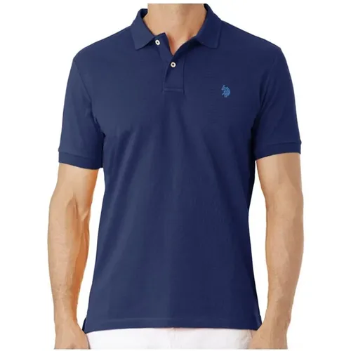 King Piqué Polo Shirt - Blau - U.S. Polo Assn. - Modalova