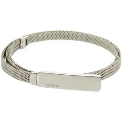 Pre-owned Belts, female, , Size: ONE SIZE Pre-owned Silver belts - Gucci Vintage - Modalova