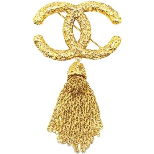 Pre-owned Jewellery, female, , Size: ONE SIZE Pre-owned Metal brooches - Chanel Vintage - Modalova