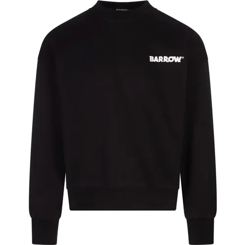 Crew Neck Sweatshirt with Smile , male, Sizes: L, M, XL, S - Barrow - Modalova