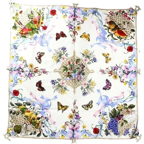 Pre-owned Scarves, female, , Size: ONE SIZE Pre-owned Silk scarves - Gucci Vintage - Modalova