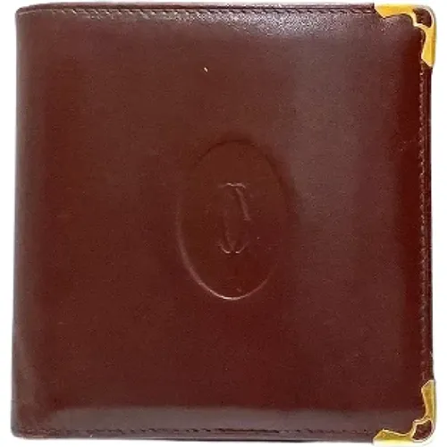 Pre-owned Wallets, female, , Size: ONE SIZE Pre-owned Leather wallets - Cartier Vintage - Modalova