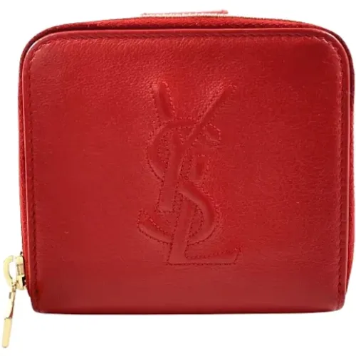 Pre-owned Wallets, female, , Size: ONE SIZE Pre-owned Leather wallets - Yves Saint Laurent Vintage - Modalova