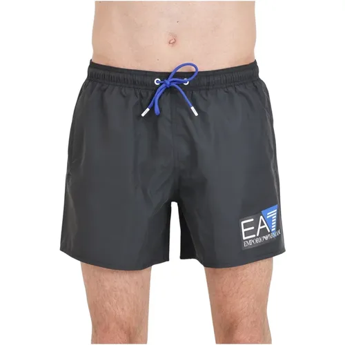 Sea Clothing Shorts with Logo Print , male, Sizes: M, XL, L, 2XL - Emporio Armani EA7 - Modalova