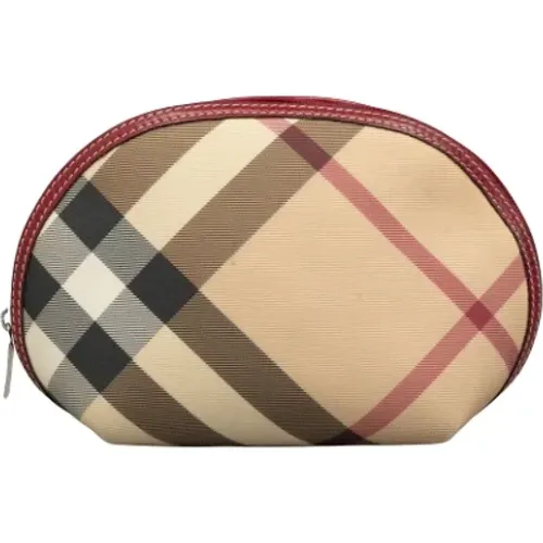 Pre-owned Clutches, female, , Size: ONE SIZE Pre-owned Canvas clutches - Burberry Vintage - Modalova