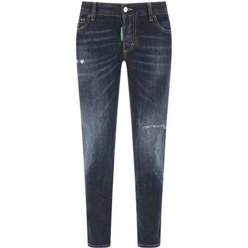 Slim-Fit Dark Jeans for Modern Women , female, Sizes: XS, 2XS - Dsquared2 - Modalova