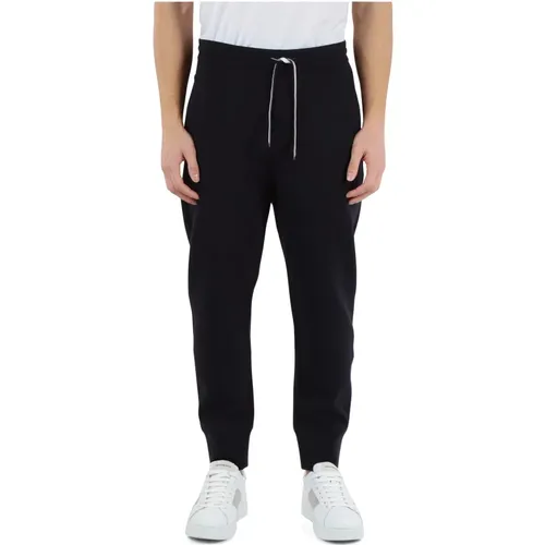 Essential Sportliche Hose aus Doppel-Jersey-Baumwolle , Herren, Größe: S - Emporio Armani - Modalova