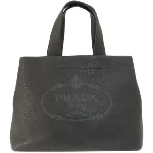 Pre-owned Tote Bags, female, , Size: ONE SIZE Pre-owned Leather totes - Prada Vintage - Modalova