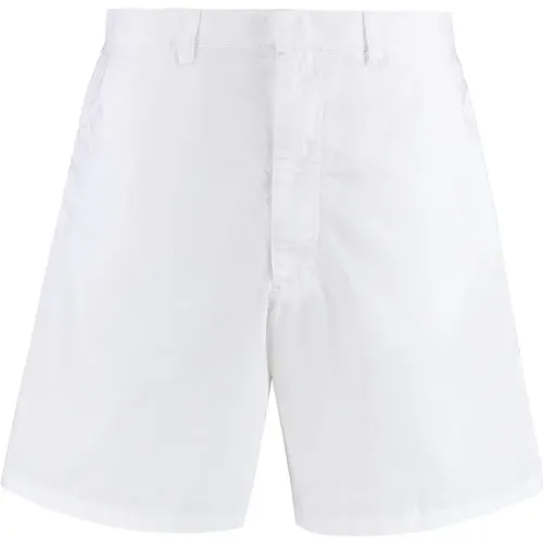 Casual Shorts, male, , Size: L Cotton Bermudas - Prada - Modalova