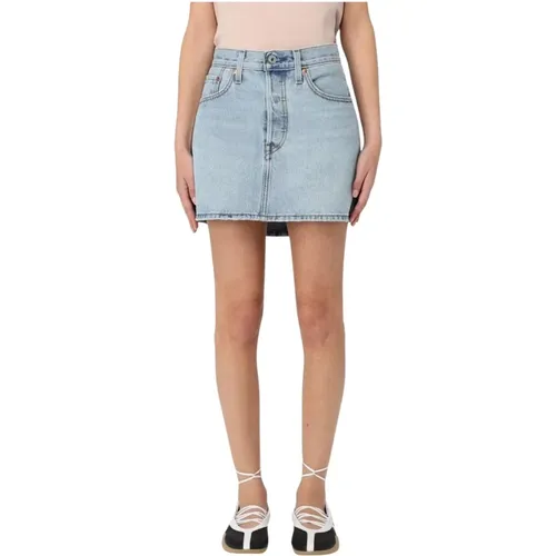 Levi's, Denim Skirts, female, , Size: W27 501 Denim Skirt Classic Aline - Levis - Modalova