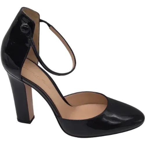 Pre-owned Pumps, female, , Size: 10 US Patent Leather Ankle Strap Heels - Gianvito Rossi Pre-owned - Modalova