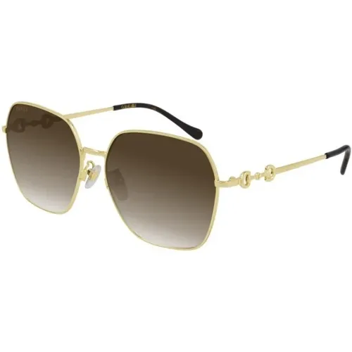 Stilvolle Sonnenbrille mit Indeterminado Rahmen - Gucci - Modalova