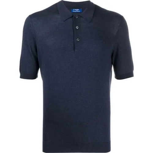 Luxury Silk Polo Shirt Made in Italy , male, Sizes: 2XL, L, 3XL, M, XL - Barba - Modalova