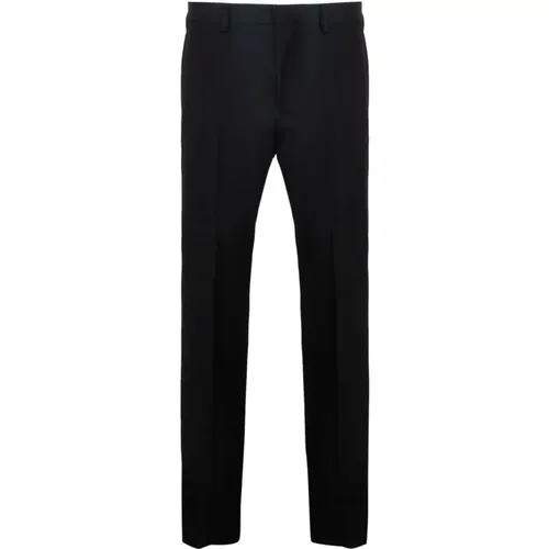 Chinos, male, , Size: L Straight Wool Trousers - Lanvin - Modalova