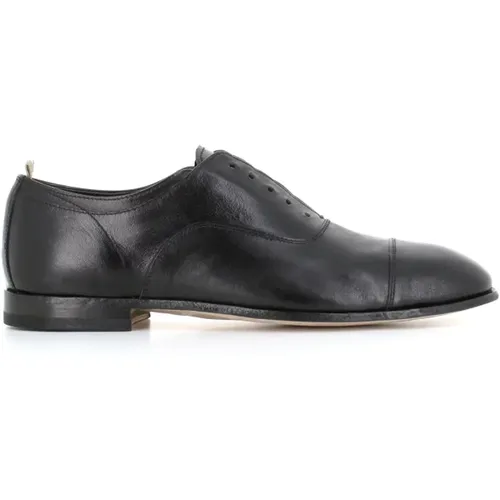 Leather Derby Flat Shoes , male, Sizes: 8 1/2 UK, 8 UK, 7 1/2 UK, 6 UK, 7 UK - Officine Creative - Modalova