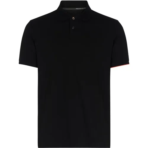 Atmungsaktives Polo Shirt mit orangefarbenem Besatz - RRD - Modalova