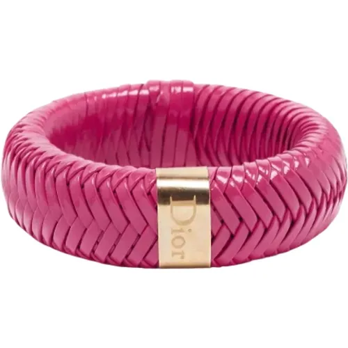 Pre-owned Leather bracelets , female, Sizes: ONE SIZE - Dior Vintage - Modalova