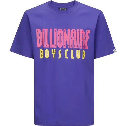 Lila Logo T-Shirt , Herren, Größe: M - Billionaire Boys Club - Modalova