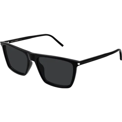 Sonnenbrille SL 668 Schwarz , Herren, Größe: 56 MM - Saint Laurent - Modalova