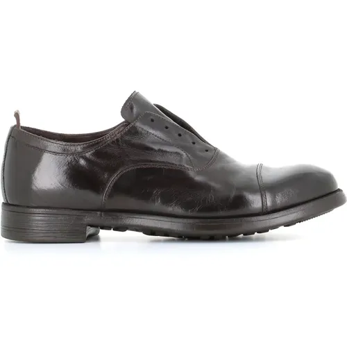 Ebony Leder Derby Flache Schuhe , Herren, Größe: 45 EU - Officine Creative - Modalova