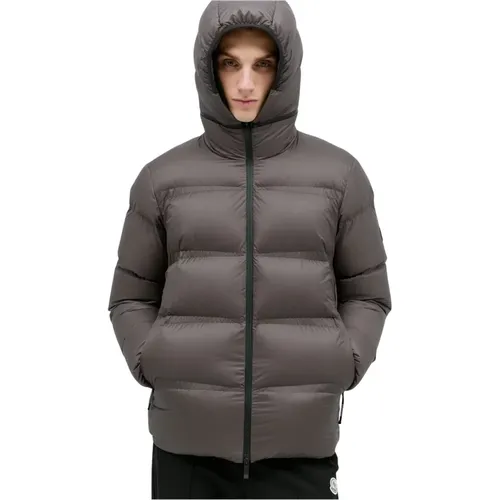 Ripstop Daunenjacke mit Abnehmbarer Kapuze - Moncler - Modalova